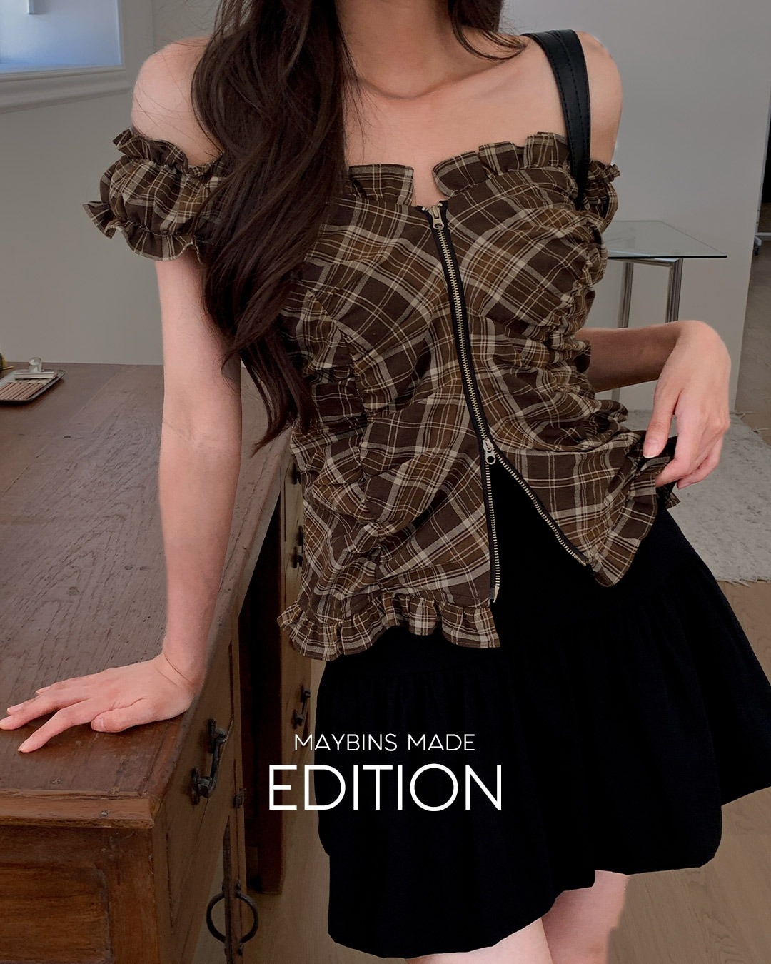 [MADE] ピューレンシャーリングブラウス韓国ファッション レディース