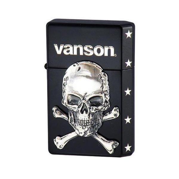 VANSON ヴァンソン オイルライター　GEAR TOP　V-GT-04　クロスボーンスカル　ブラック
