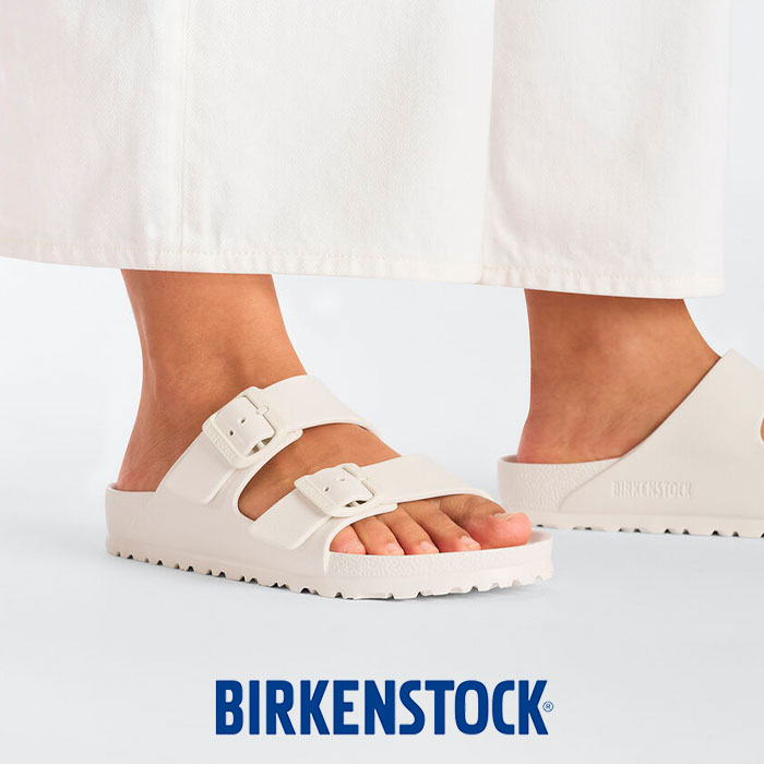 正規取扱店 サンダル Arizona アリゾナ EVA メンズ レディース ナロー narrow 幅狭 23 24 24.5 26 ホワイト 白 エッグシェル　1027384