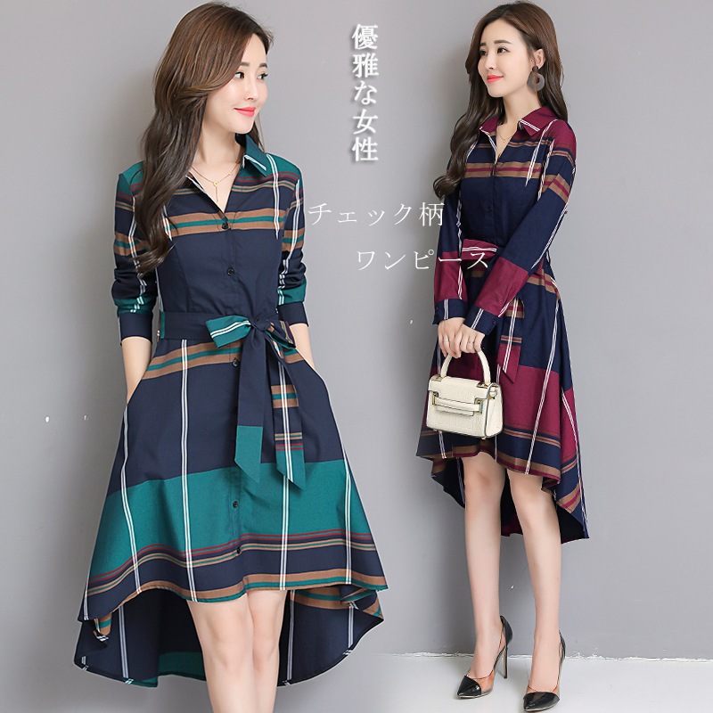 Qoo10 優雅な女性 2色 Classic チ レディース服