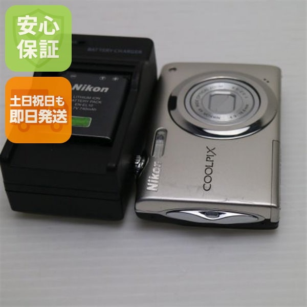 超美品 COOLPIX S3000 ピュアシルバー Nikon デジカメ 35