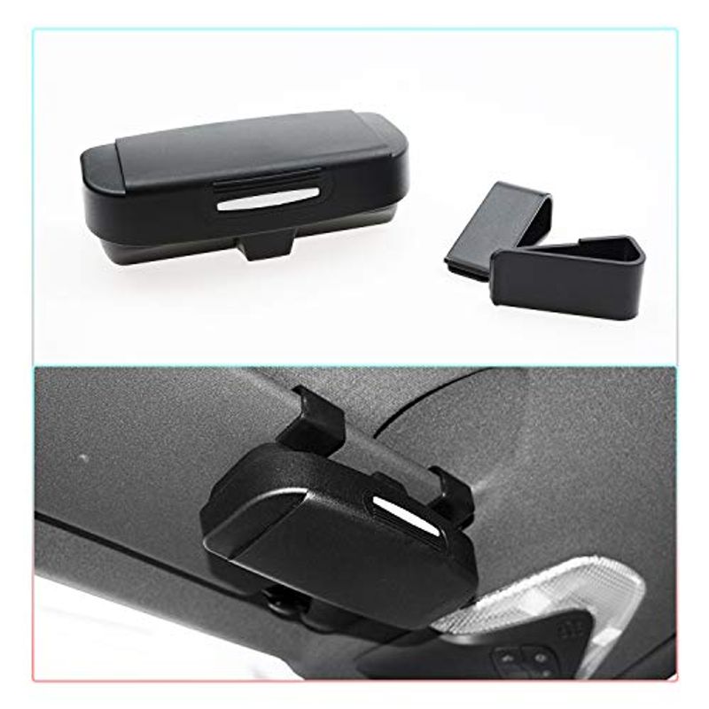 汎用 車載 メガネホルダー 車用 メガネ ケース 収納 サングラス ホルダー サンバイザー パーツ その他