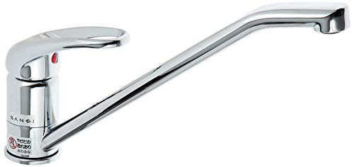 SANEI シングルワンホール混合栓 キッチン用 泡沫吐水 取付けはボルト式 K87110JV-13