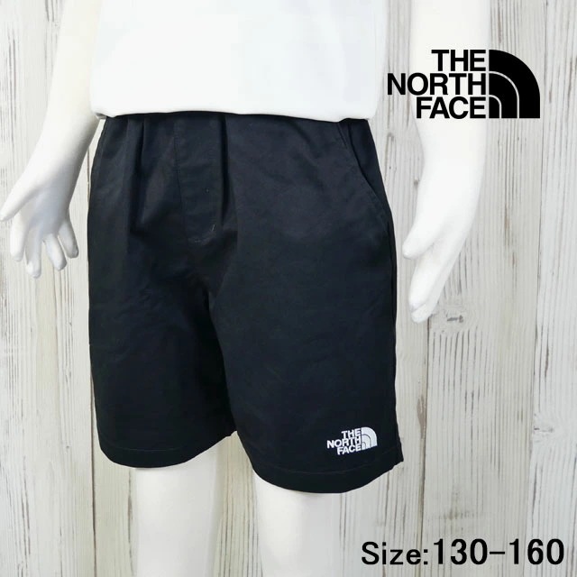 ザ・ノース・フェイス ショートパンツ キッズ ジュニア NBJ42544 コットンイージーショート ハーフパンツ ショーパン アウトドア アパレル 海 ハーパン 川 子供服 黒