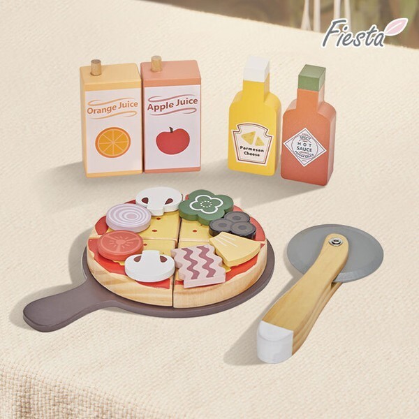 フィエスタ 木製 おままごとピザセット