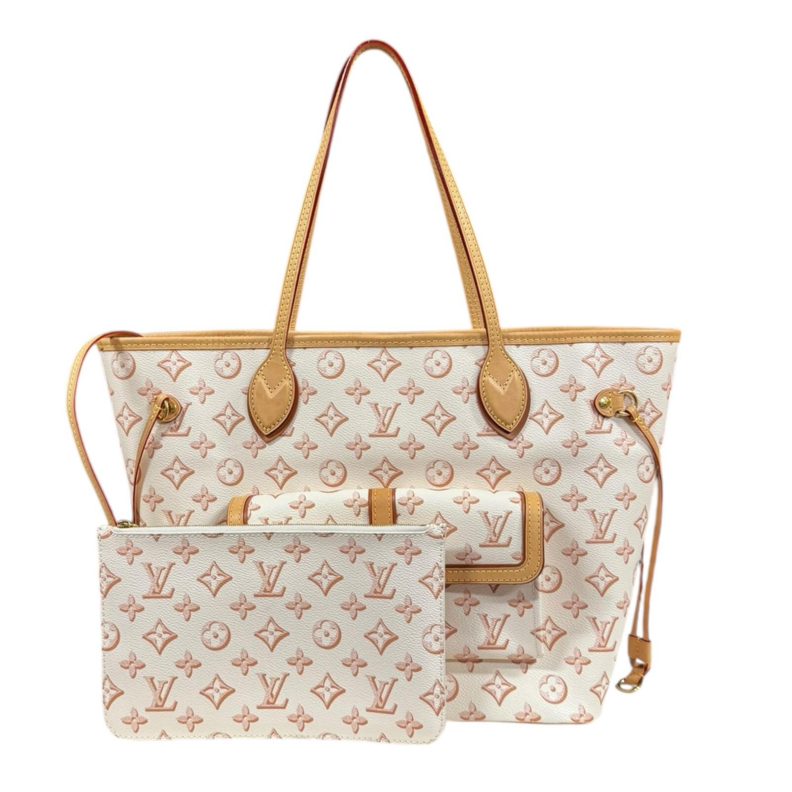 ルイヴィトン ネヴァーフルMM モノグラムフォールフォーユー トートバッグ PVC M20921 ベージュ LOUIS VUITTON 中古 美品