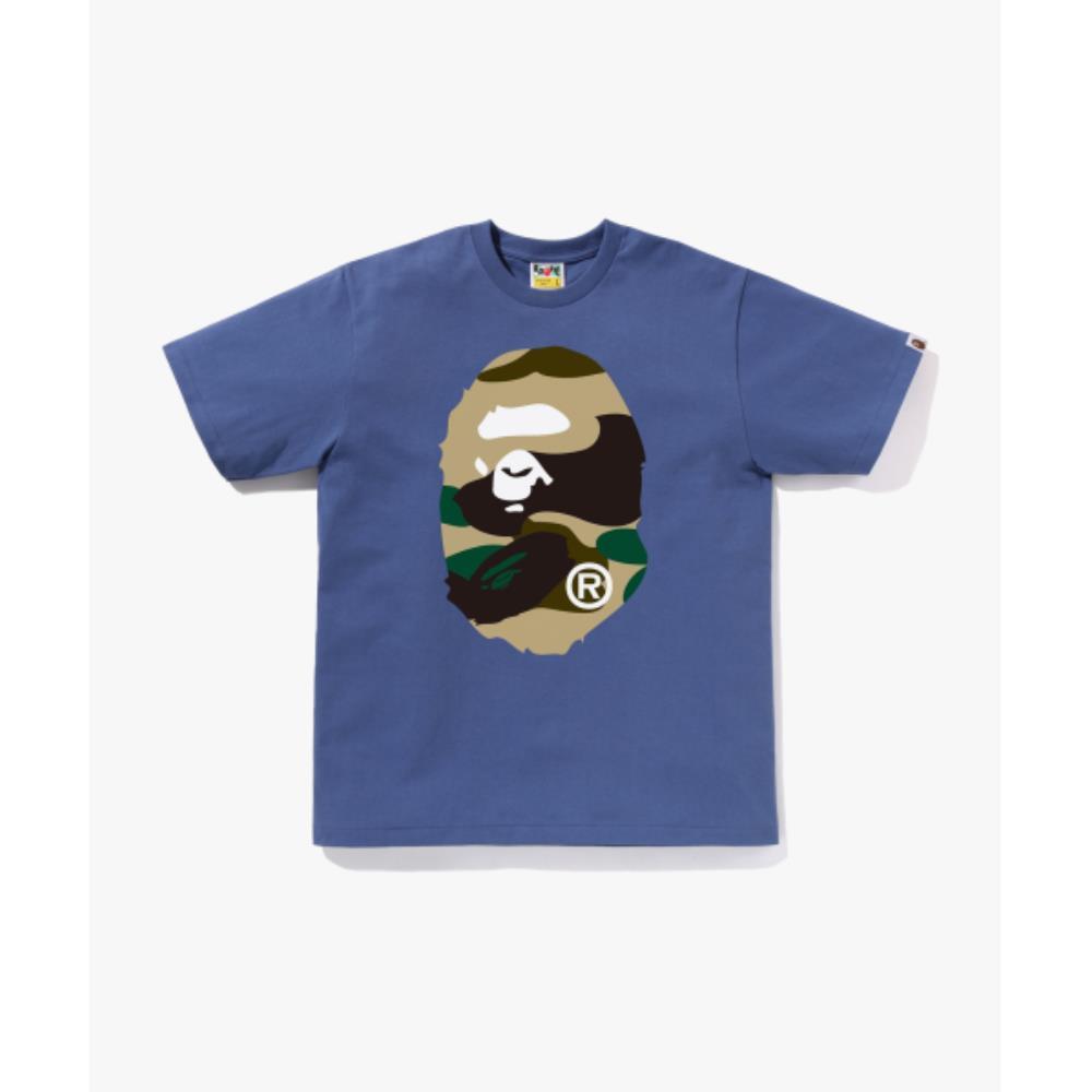 BAPE Giant First Camo Big Ape Head T-Shirt M NAVYYELLOW 14,085円