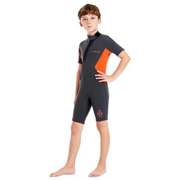 子供用 ウェットスーツ ダイビングスーツ フルスーツ 半袖 キッズ 女の子 男の子 サーフィン 水泳 プール スイミング マリンスポーツ 水着