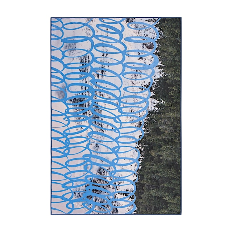 ウェルカムラグ CURLY GENTLE BREEZE 150x100cm ラグ ビッグサイズラグ インテリアラグ リビングマット ふわふわタッチ 滑り止め付き 韓国インテリア 韓国ライフスタイル