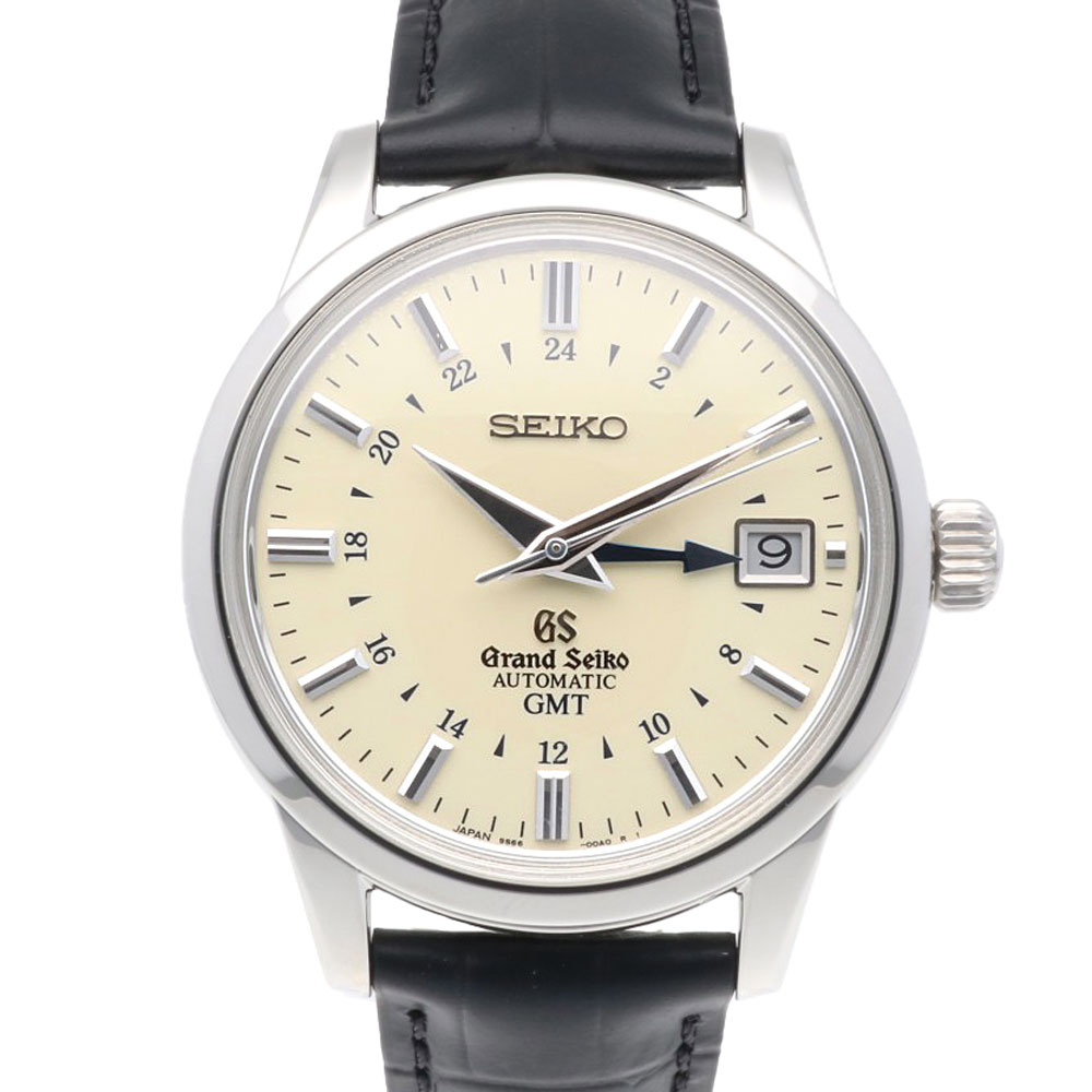 グランドセイコー メカニカル GMT 腕時計 ステンレススチール 9S66-00A0 自動巻き 磨き直し済 1年保証 Grand Seiko 中古 美品