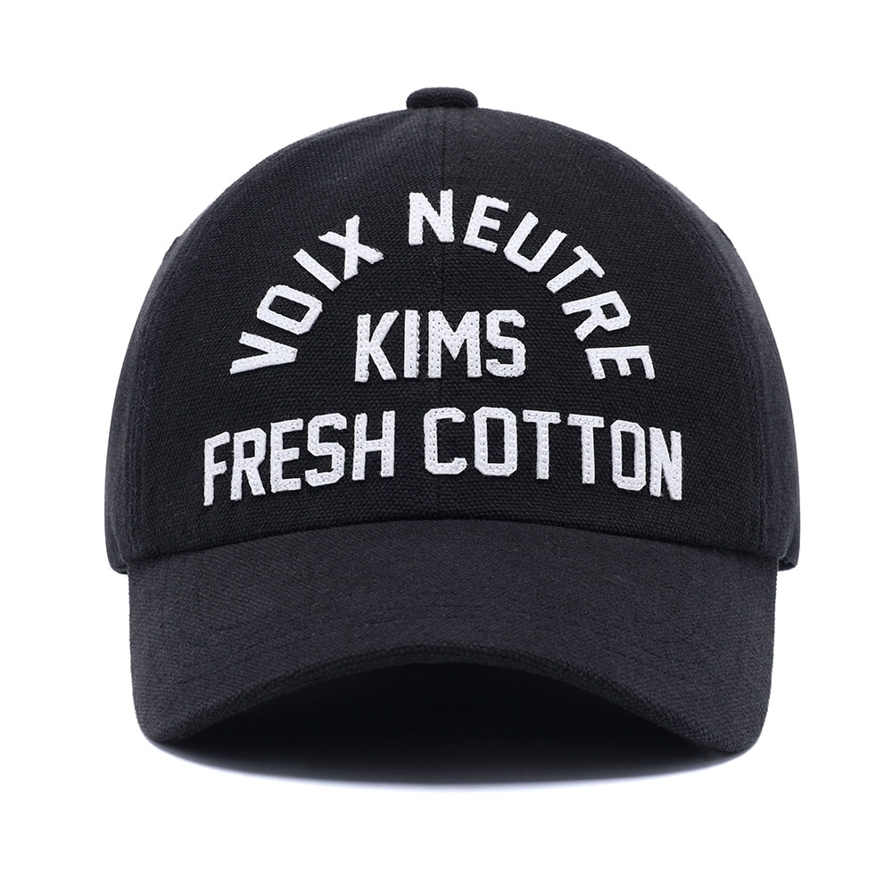 キムズフレッシュコットンマーケット [キムシャブカルX KIMS] Voixロゴボールキャップブラック