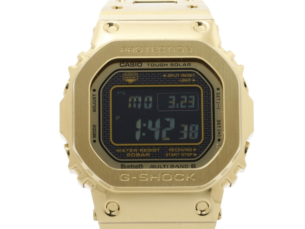 腕時計 G-SHOCK FULL METAL 5000 SERIES GMW-B5000GD-9JF ステンレススチール - デジタル ブラック ゴールド系 ウォッチ ブランド 高級 人気【本物保証】