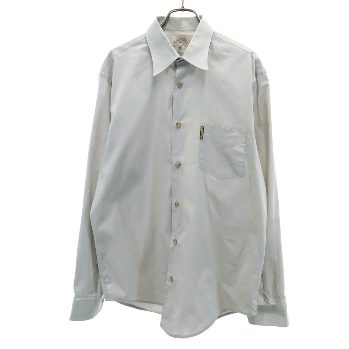 ARMANI JEANS アルマーニジーンズ イタリア製 長袖 シャツ L グレー系 メンズ 古着