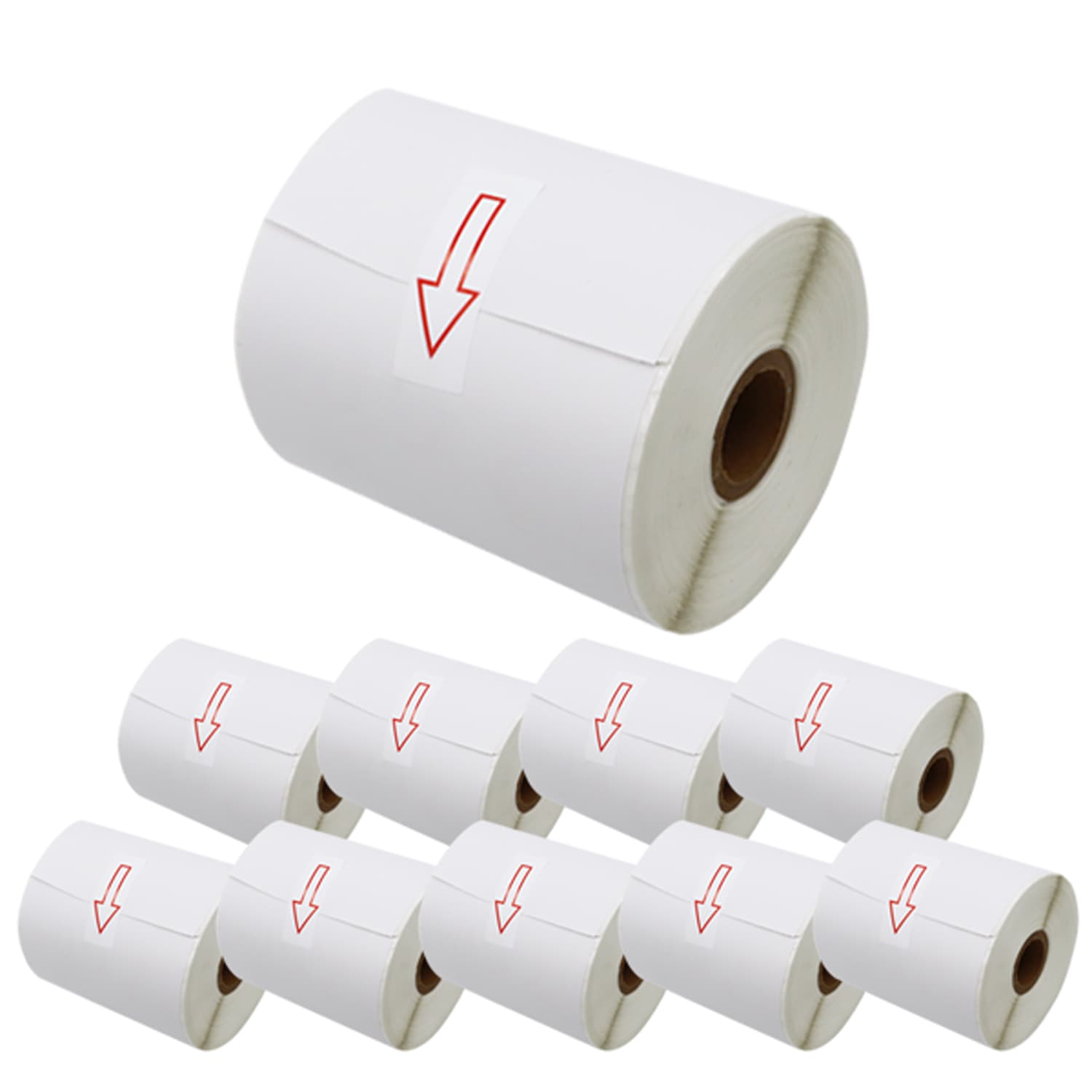 ブラザー用 RDロール 長尺紙テープ (感熱紙) RD-S01J2 互換品 102mm×44m 10個セット