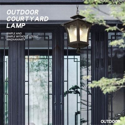 ペンダントライト ガラス 北欧 おしゃれ 吊下げ灯 アンティーク 工業風 レトロ 防水 リビング ダイニング キッチン 和室 洋室 四角錐形 庭園 屋外 天井照明器具 ダクトレール 引掛シーリング用