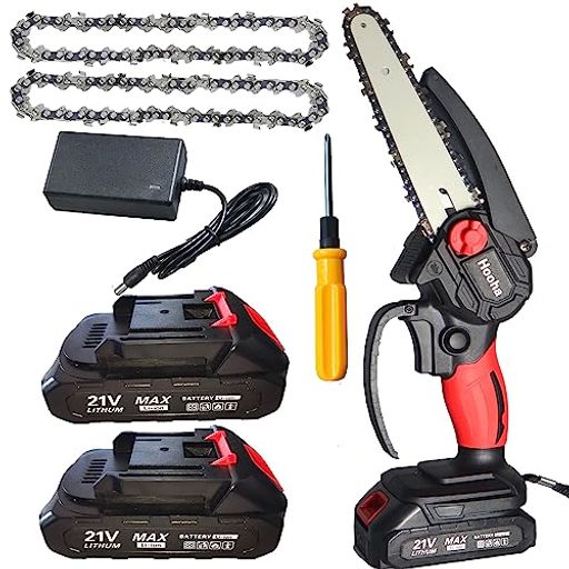 チェーンソー 充電式 6インチ 21V 電動 チェーンソー ポータブル ミニ 小型 チェーンソー 電動のこぎり ハンディチェーンソー 1500MAH大容量バッテリー*2個搭載 保護バッフル 安全ロック