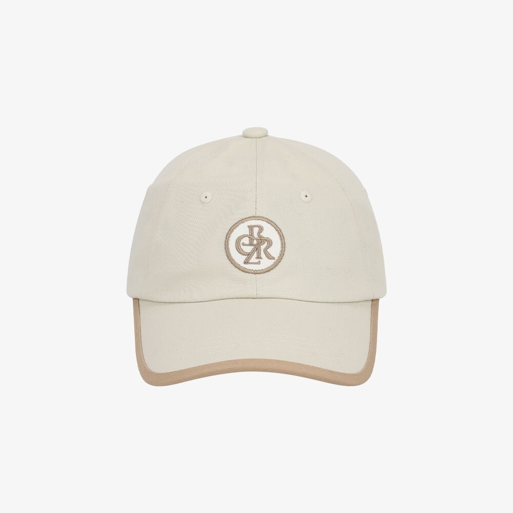 シティブリーズサークルロゴトリミングボールキャップ_ベージュ