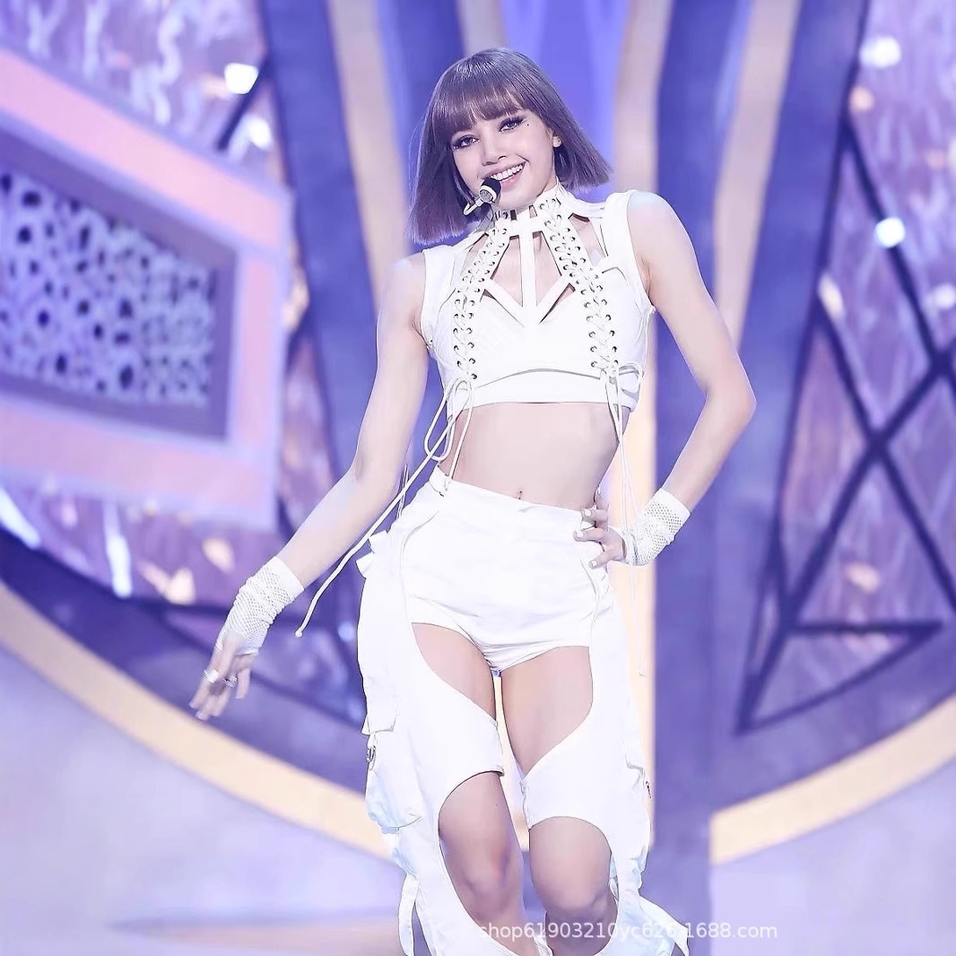 BLACKPINK グッズ lisa 同型衣装 打ち歌衣装 セットアップ 華やかな衣装 lisa 応援テーマ衣装 パフォーマンス衣装 K-POP 韓国ファッション