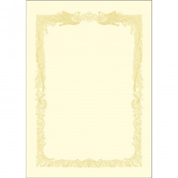 タカ印 OA賞状用紙 クリーム B4判 横書用 100P 10-1178 100枚