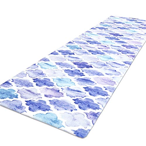 ヨコズナクリエーション 拭けるキッチンマット ビニール製 抗菌防臭 防カビ 防炎 (モロッカン, 約45240cm)