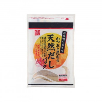 かつおと昆布の天然だしパック 8ｇ×10袋 10個セット