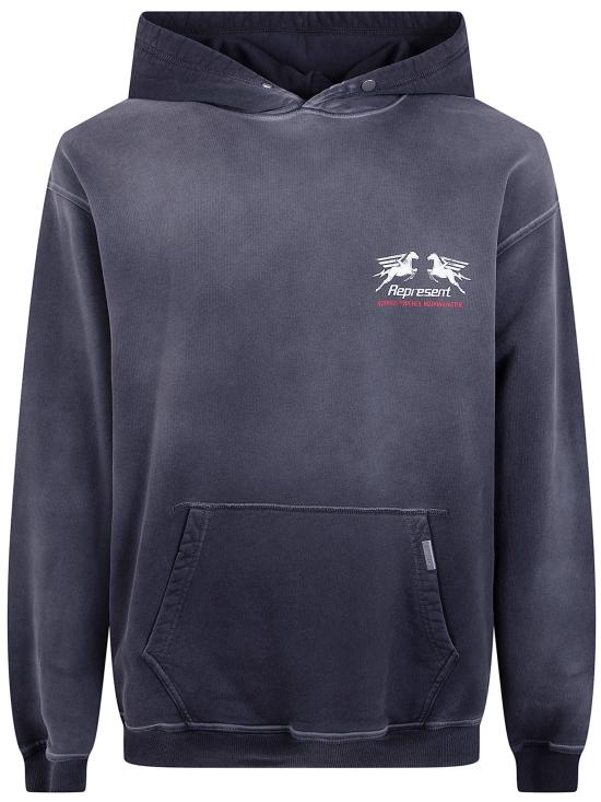 REPRESENT Men Hoodies MLM100769 STAINED BLACK