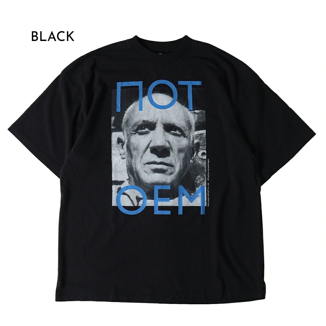 NOT OEM ノット オーイーエム ピカソ Tシャツ Picasso Tee BLACK TEE ( メンズ レディース 黒 白 ホワイト カットソー NOT-20