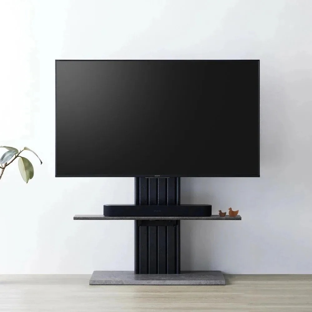 TVスタンド テレビスタンド 壁寄せ pilast（ピラスト） PLW-1210TV ブラック ミドルブラウン
