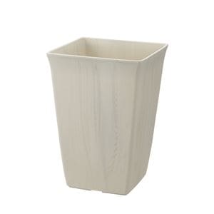 (24個セット) 角型 植木鉢/プランター (10号 ホワイト) 約幅24cm 日本製 深型 リッチェル フォーレ スクエアポット