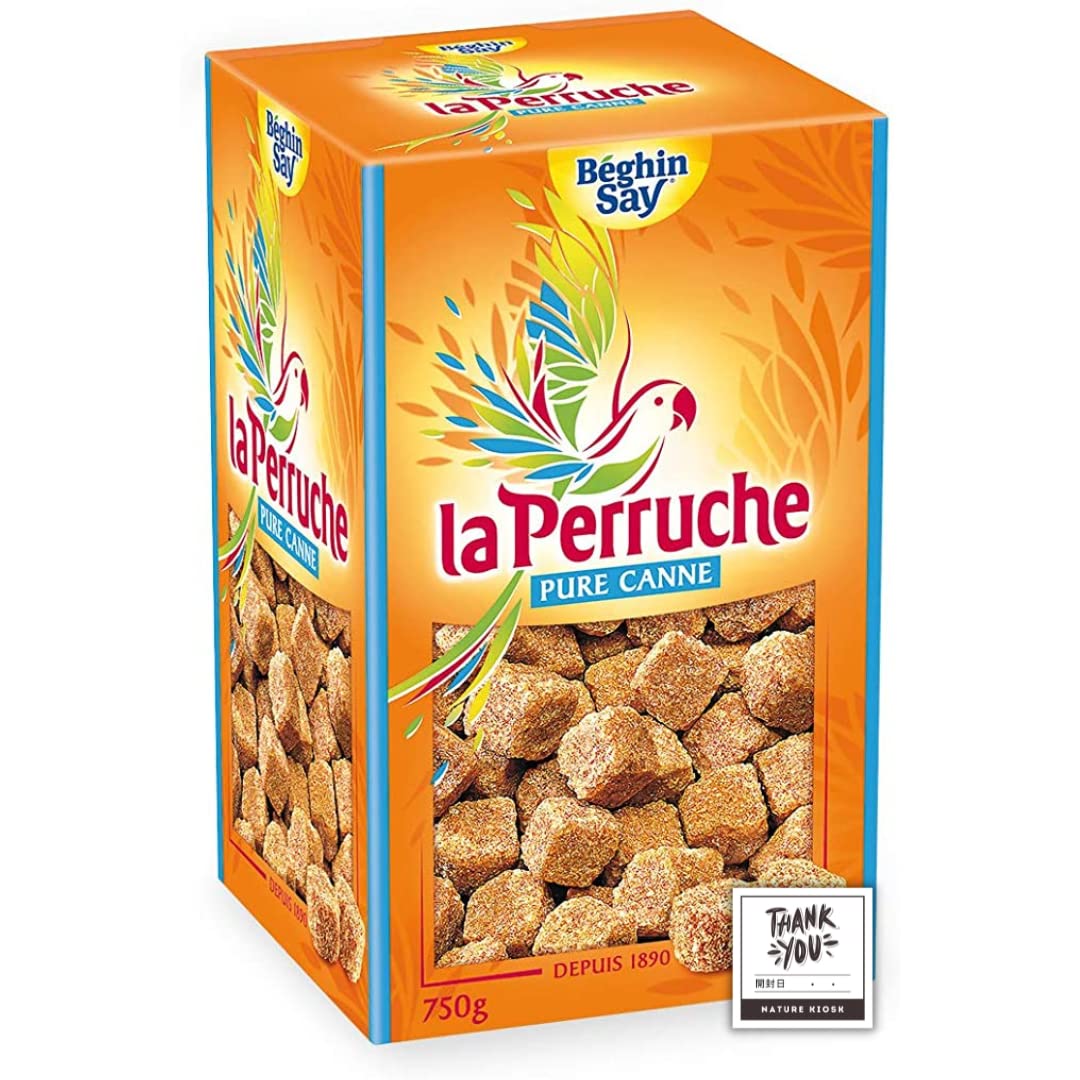 ラ・ペルーシュ ブラウン 750g (2箱セット) キューブ シュガー la Perruche Pure Cane Brown Sugar Cubes 750g (Pack of 2)ネイチャーキオス