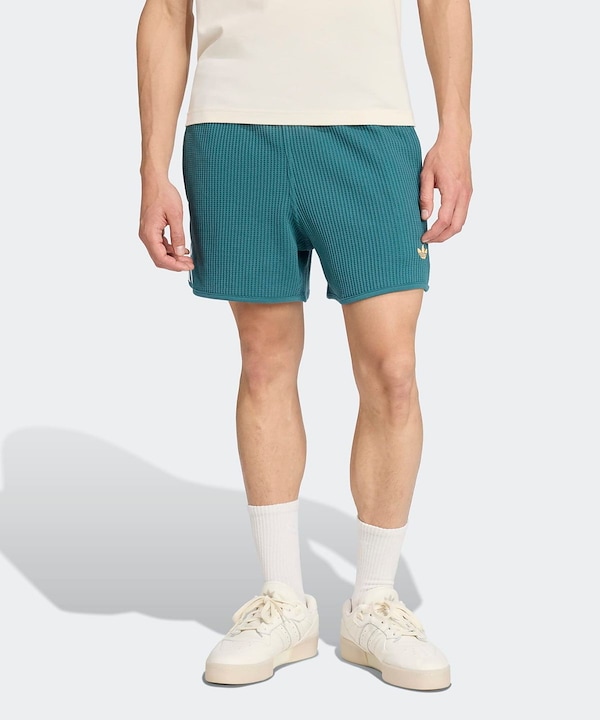 [ADIDAS] ショートパンツ ワッフルニット スプリンター (2color) Qoo10 adidas ワッフル ニット ショーツ 無地 ショー
