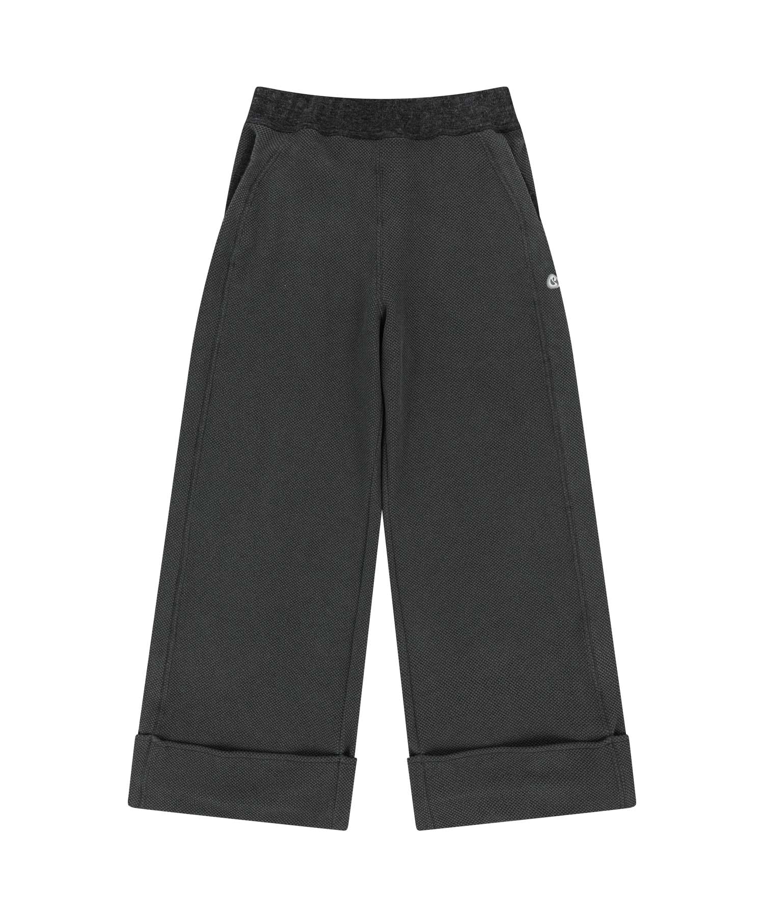 【COYSEIO】 RIBBED BAND PANTS : CHARCOAL