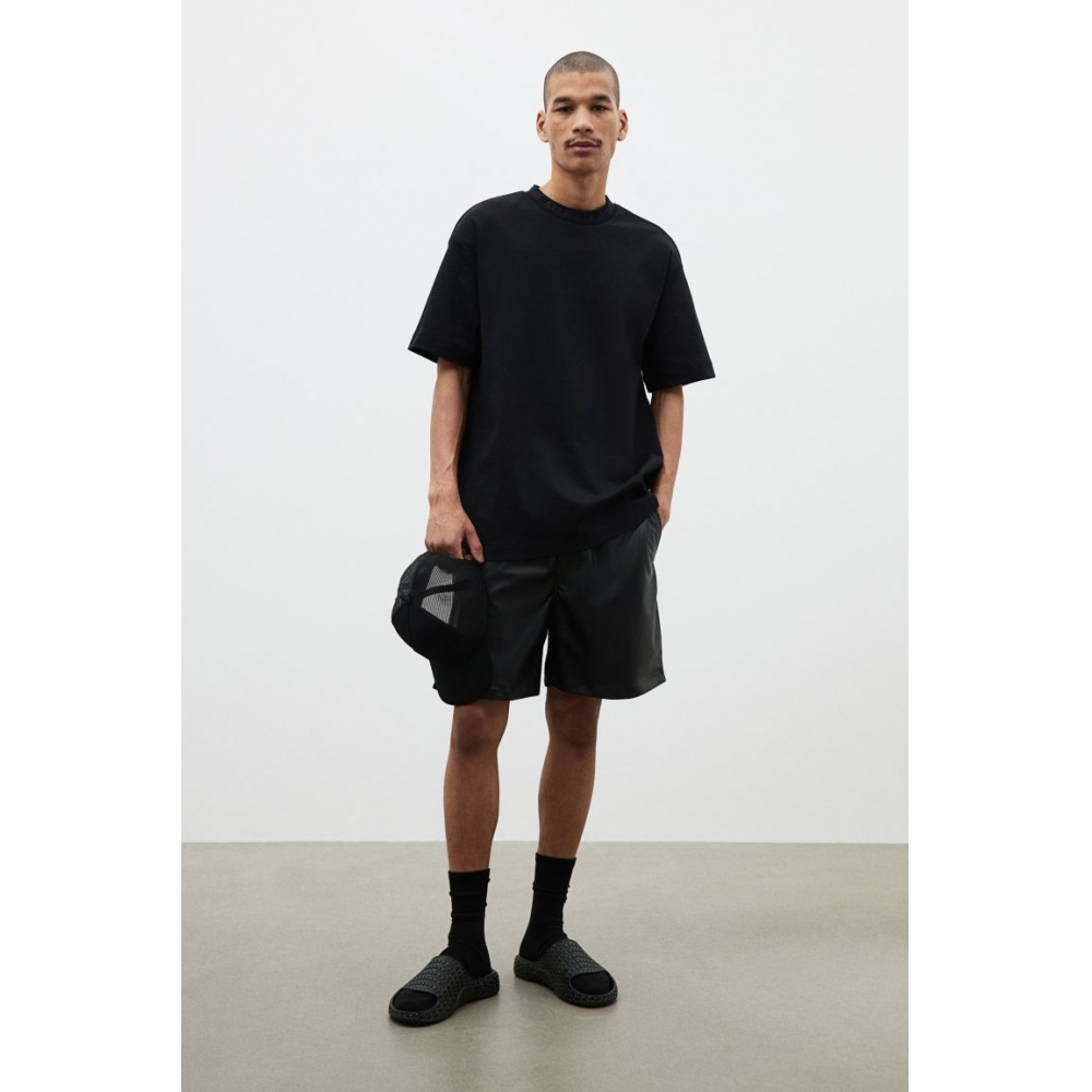 H&M ルーズフィット T シャツブラック