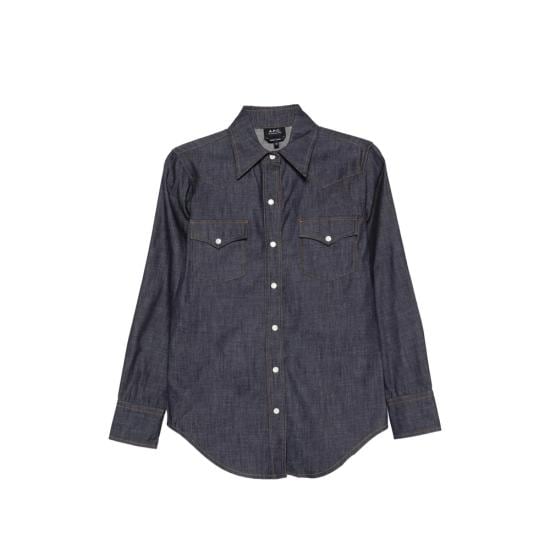 A.P.C. Women Shirts COHOJ F12644 IAI BLUE