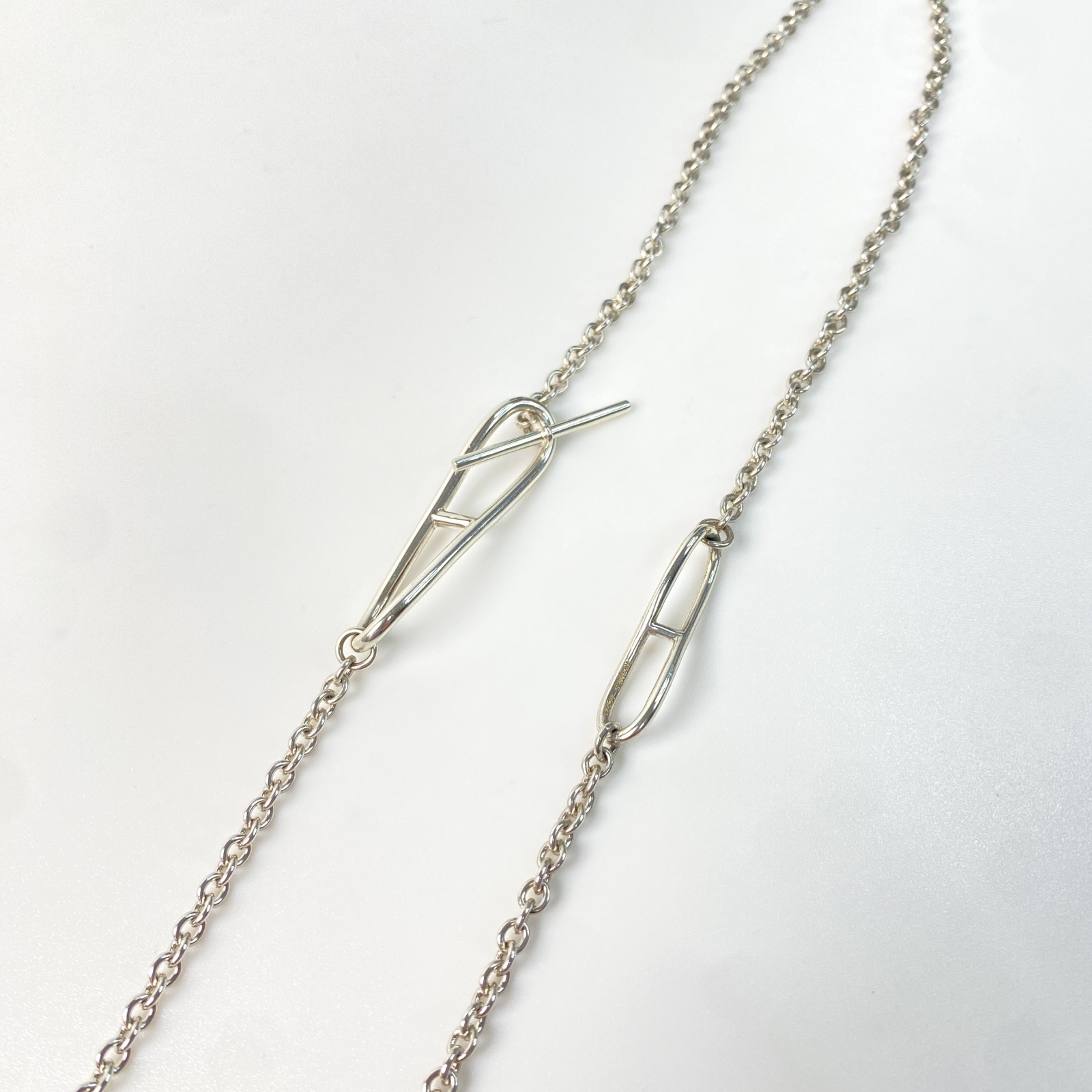 エルメス HERMES レディース Ag925 シェーヌダンクル ツイスト ロングネックレス 98,989円