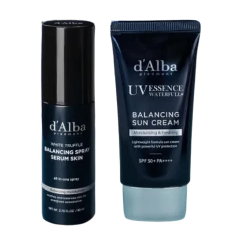 ビーガン オールインワン バランシング 男性用 セット スプレー型 セラム スキン 80ml + 日焼け止め 50ml