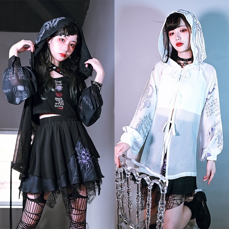 UVカット カーディガン 夏 ゆったり シアーシャツ 柄シャツ プリントシャツ レディース 薄手