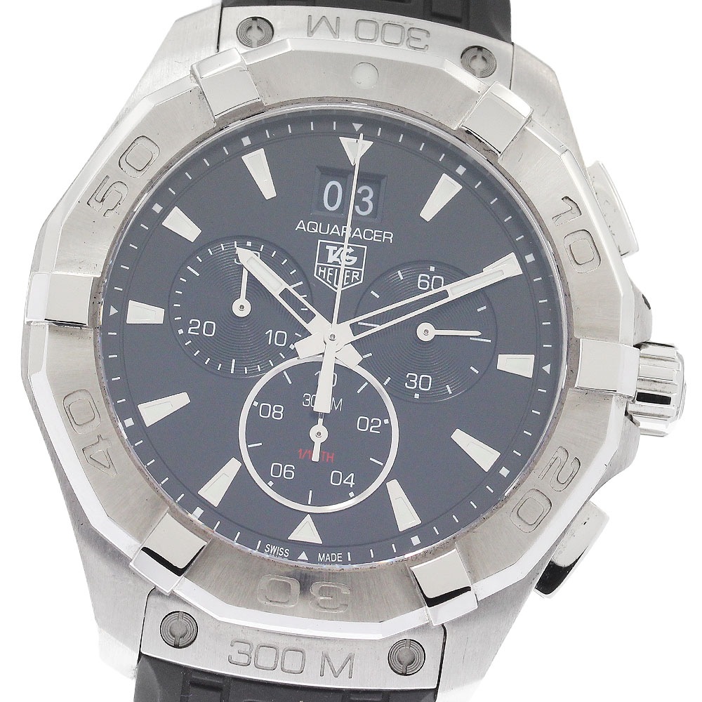 タグホイヤー TAG HEUER CAY1110-0 アクアレーサー クロノグラフ デイト クォーツ メンズ 良品 _883942【中古】 67,265円