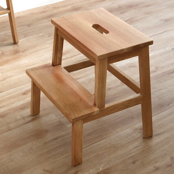 踏み台 高さ47cm ステップ台 天然木 木製 オーク材 スツール 腰掛 9,660円