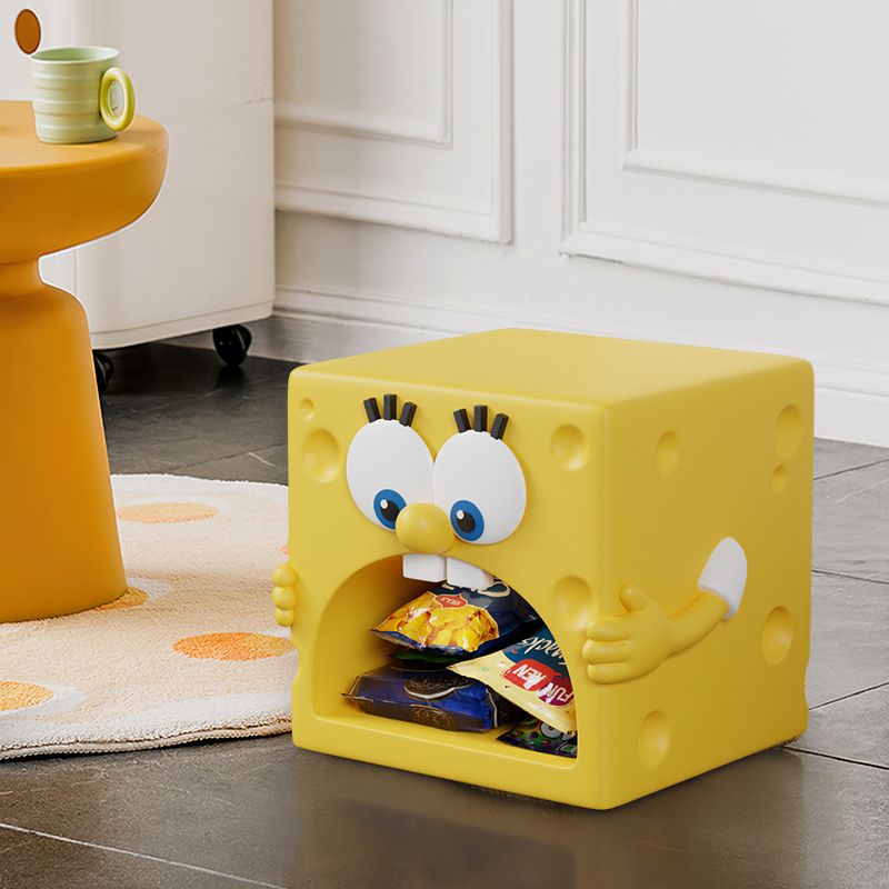 スポンジボブの間食収納スツールは大人のベンチに座ることができる家庭用ソファーのベンチの入り口で靴のベンチを替えることができる