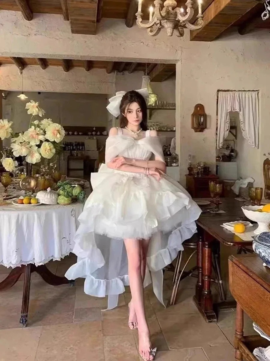 テールセレモニーブトッププリンセスドレスライトウェディングドレスドレス