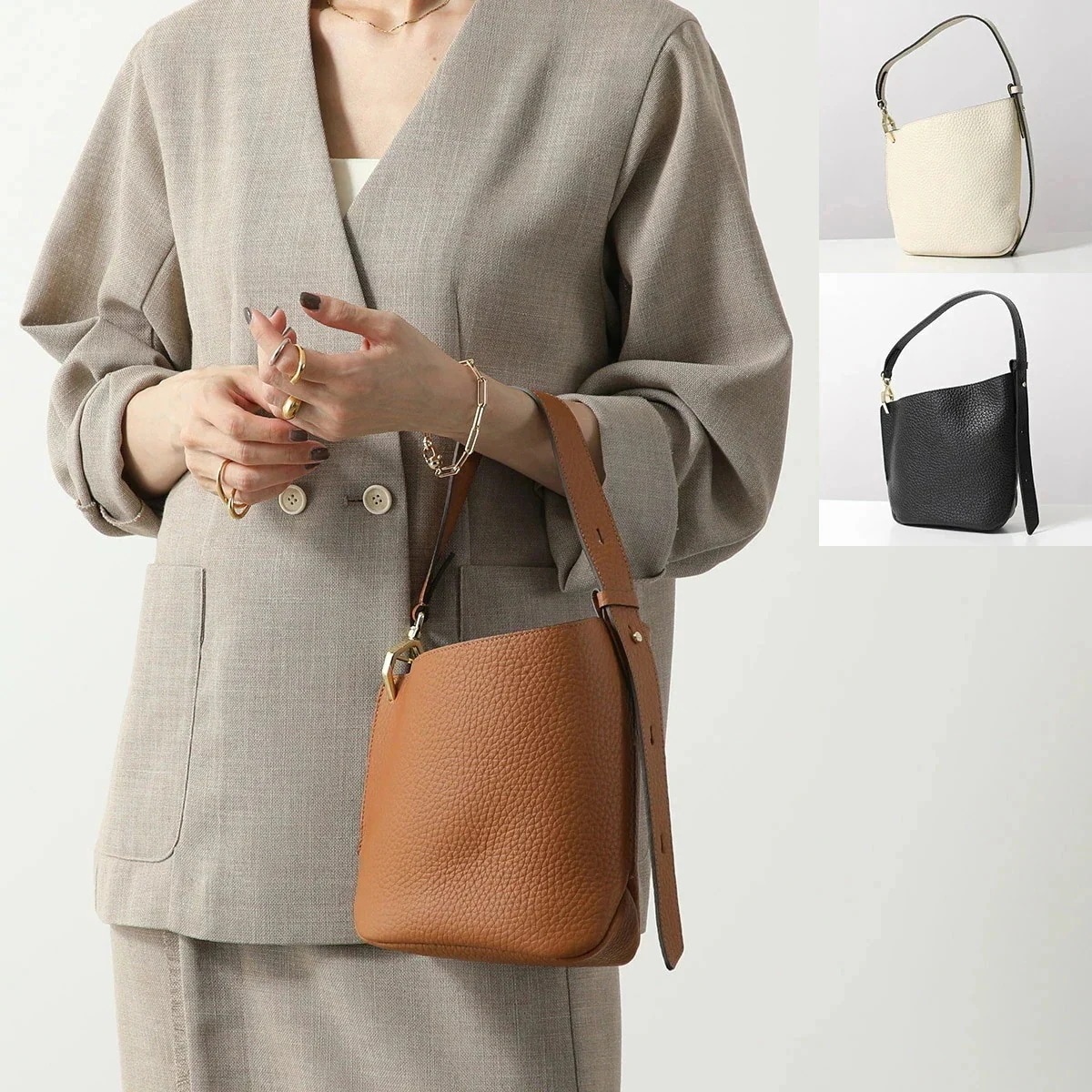 LORISTELLA ロリステッラ ハンドバッグ 2928 OLIVIA レディース レザー ホーボーバッグ ショルダーバッグ ミニトート 鞄 カラー3色