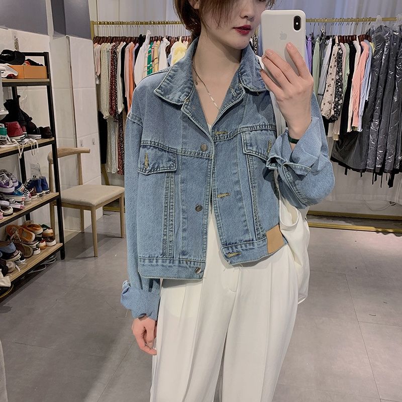 大人気！ デニムジャケット アアウター 秋ジャケット コーデに役立つ デニムジャケットショート丈 2025 レディース 韓国ファッション デニムジャケット コート