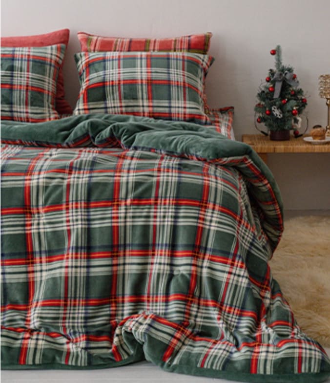 [[韓国生産]]冬の極細糸厚い薄綿入布団/枕セットSS(スーパーシングル)