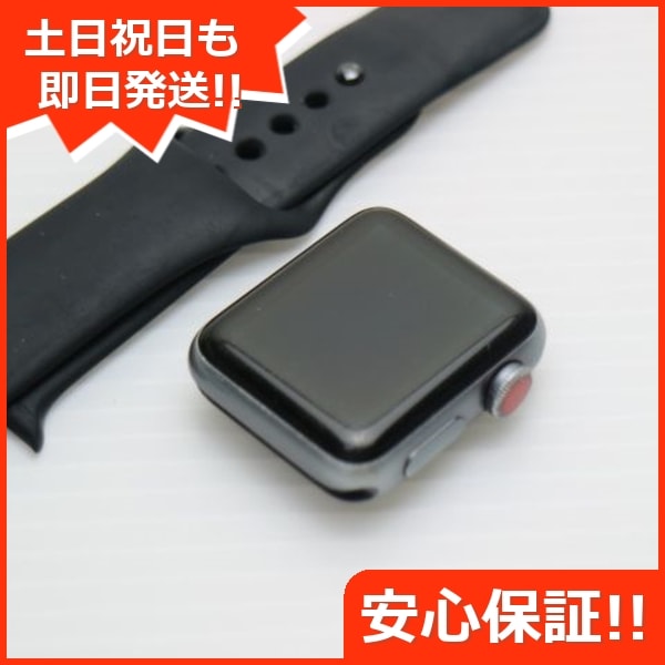 良品 Apple Watch series3 38mm Cellular スペースグレイ 238