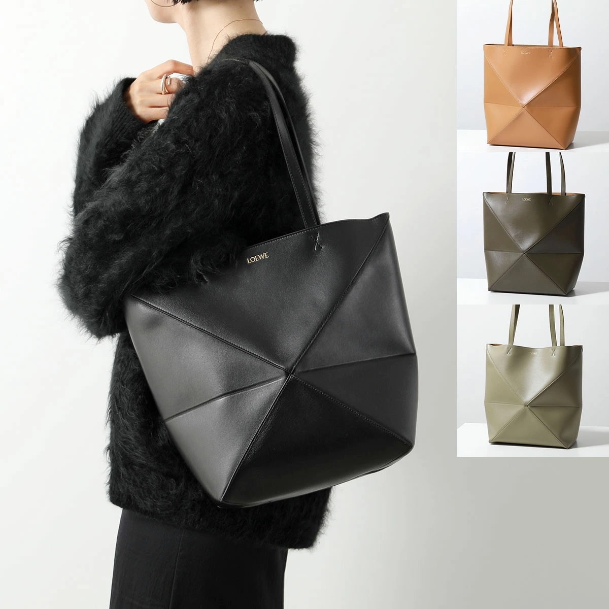 LOEWE ロエベ トートバッグ PUZZLE FOLD パズル フォルド A657G50X01 レディース レザー 鞄 カラー4色
