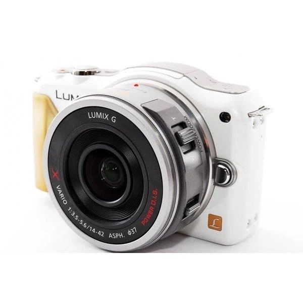 【中古】パナソニック Panasonic DMC-GF5X ホワイト レンズセット 美品 SDカード付き