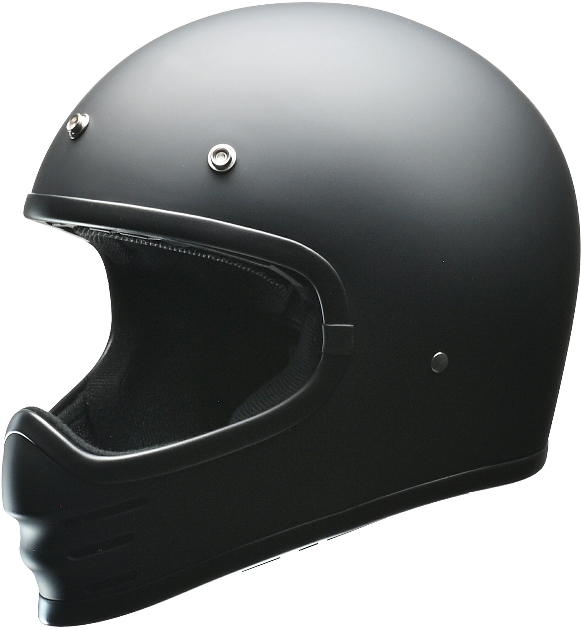 リード工業 (LEAD) バイク用 フルフェイス スクランブラーヘルメット RUDE (ルード) マットブラック フリーサイズ (57-60cm未満)