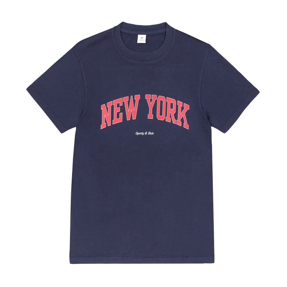 スポーティアンドリッチ 半袖Tシャツ DARK NAVY (New York Ivy) TO043606304BL106
