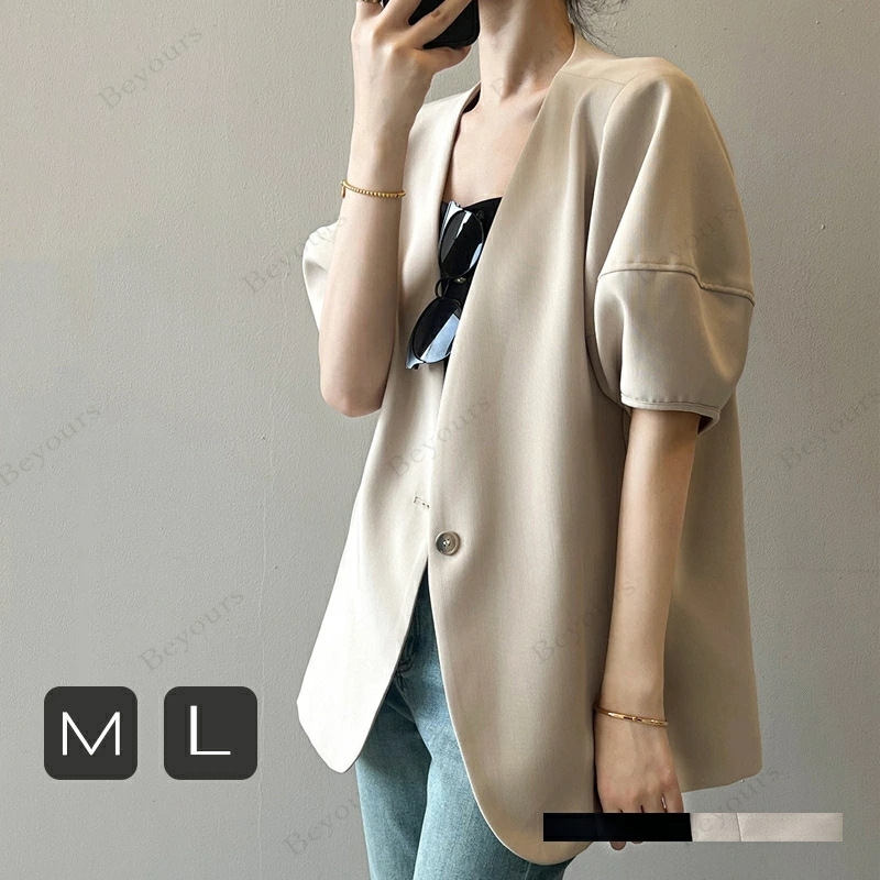 ジャケット レディース アウター テーラードジャケット ウォッシャブル サマージャケット フォーマル オフィス ビジネス カジュアル 着痩せ 通勤 おしゃれ 上品 韓国ファッション プレゼント ギフト 4,374円